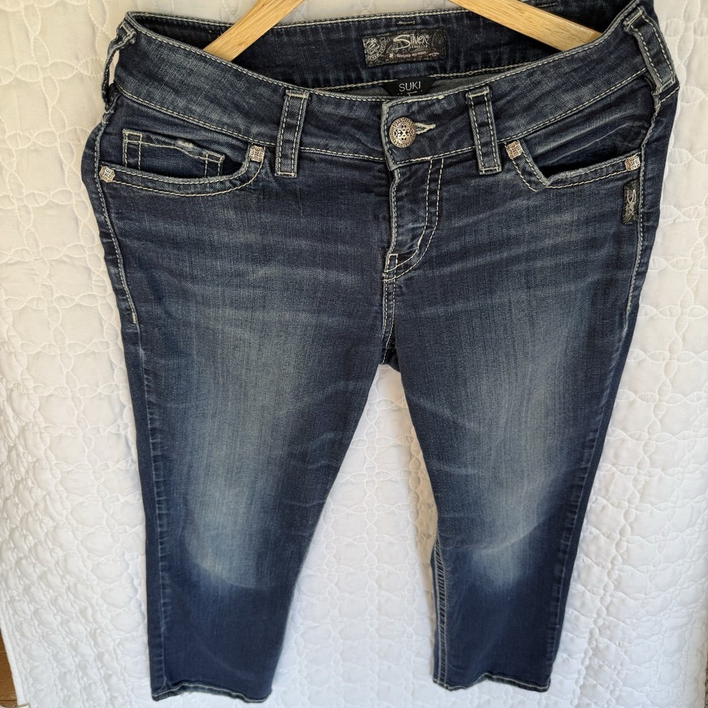 Silver Brand Jeans women's Suki W30 L22 1/2‎ Embroidered details - Picture 4 of 16
